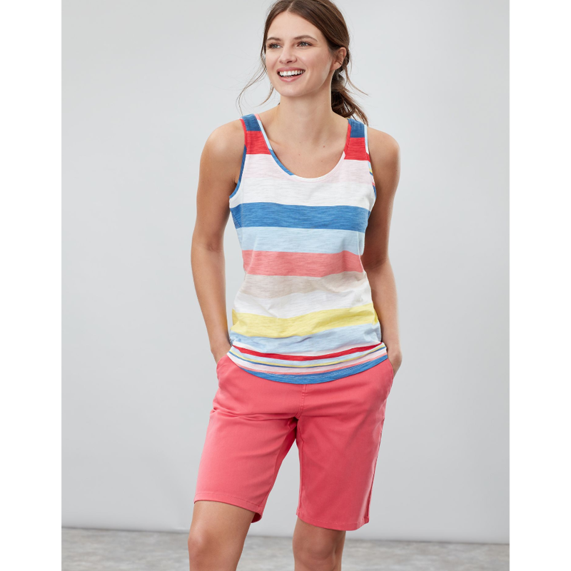 Joules Bo Stripe Striped Jersey Vest - Blue Multi Stripe -1